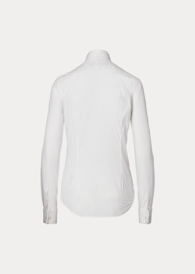 Women's Ralph Lauren Cotton Broadcloth Tuxedo Shirt | 394201CER